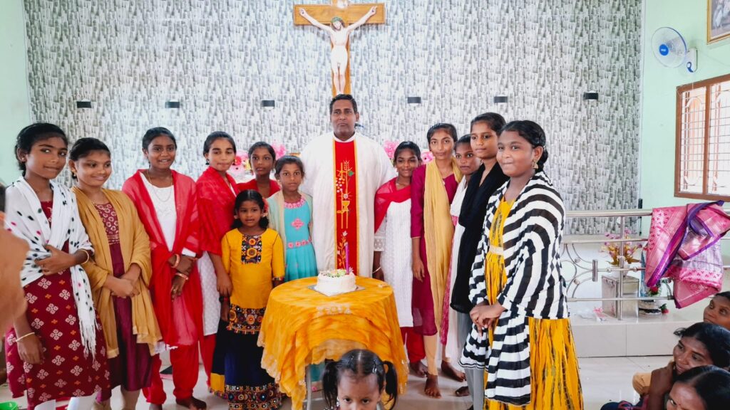 children's day celebration in endroy of amaravathi parish