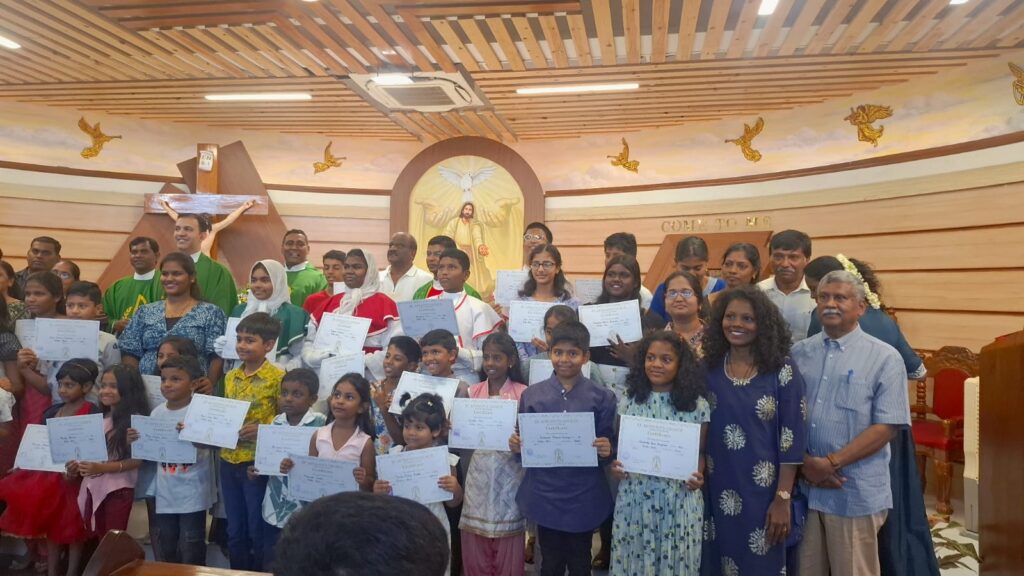 distribution of certificates to children in mudfort parish