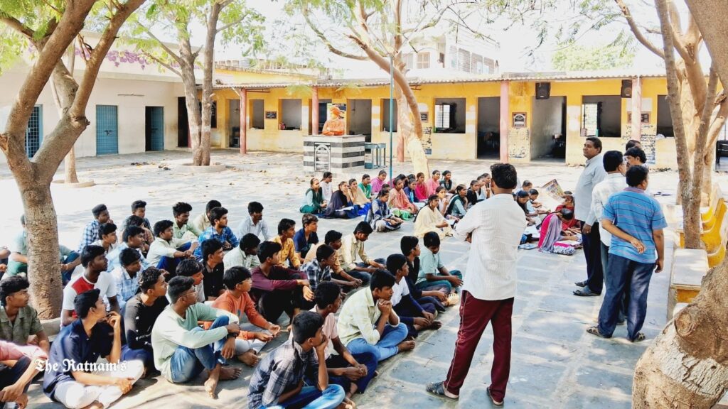 motivational talk to students at srkhh school, amaravati