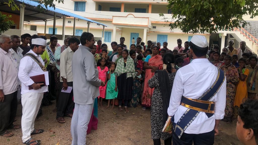 relief to the flood victims with government officials rjd, mro etc