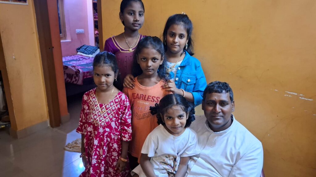 with the children of dharanikota in amaravathi parish